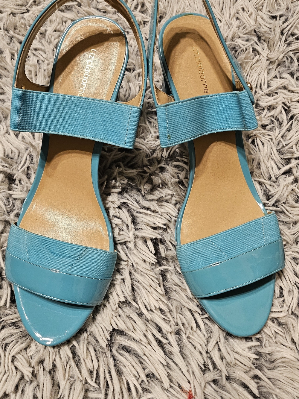 Liz Claiborne Teal Slingback Sandals